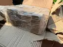 12&#x22;x12&#x22; Bone Travertine Mini Versailles Tumbled Interlocking Tile  330 qty