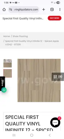 1 Lot of Shaw Commercial Luxury Vinyl Plank Flooring