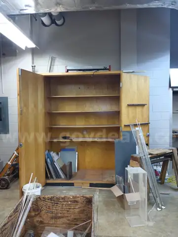 Engineering Wooden storage unit