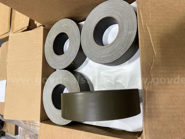 3 Case Lot Military Spec, Lusterless Cloth Duct Tape – 2” x 60 Yards, 12.5 Mil Thick, OD Green