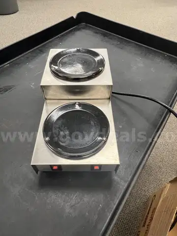 Stainless Steel Commercial Warmer - 2 Station, inline/fryer accessories