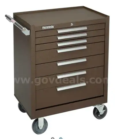 Kennedy 277XB 7 Drawer Brown Roller Cabinet - Brand new