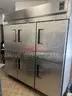 True Three Section Reach in Refrigerator - 6 Door