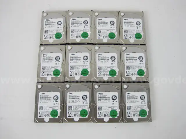Lot of 12 Dell /Toshiba 1.8TB 2.5&#x22; SAS 12Gbs 10K HDD AL14SEB18EQY 02TRM4