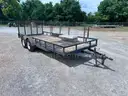 18&#x27; Load Trail Tandem Axle Utility Trailer with Ramp Gate 83&#x22; Wide