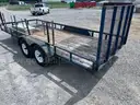 18&#x27; Load Trail Tandem Axle Utility Trailer with Ramp Gate 83&#x22; Wide