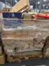 1 pallet, Gray and black folding bed, slit cabinet, large fruit and vegetable shelf, double-row storage, folding and lif