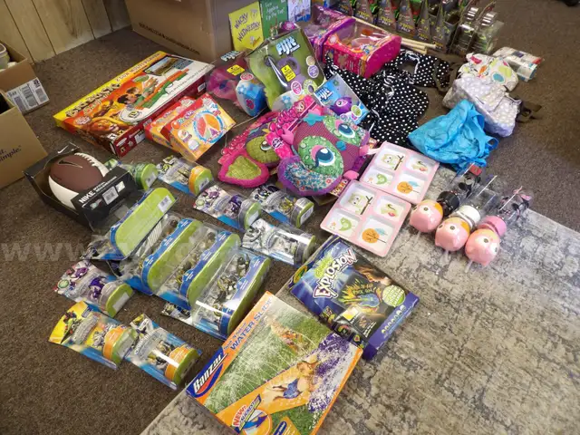 Large Box of Unopened Toys