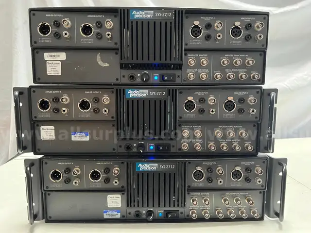 Lot of (3) Audio Precision SYS-2712 Analog Audio Analyzer