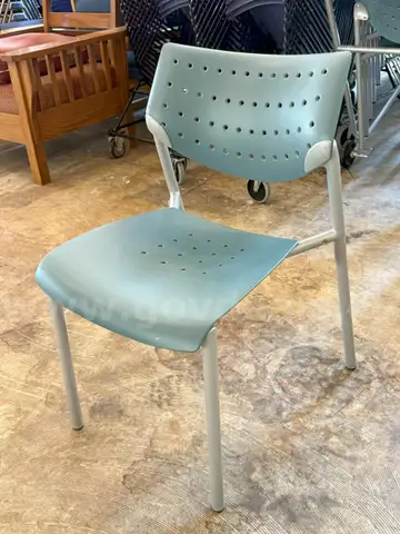70 Teal Stacking Chairs