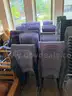 Lot of 249 Purple Plastic Stacking Chairs