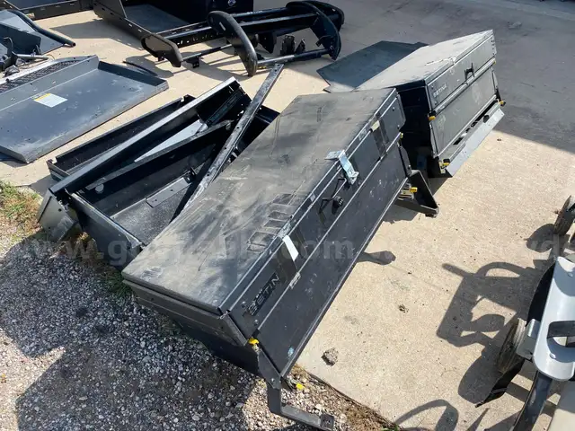 Lot of Lock Boxes, Shelves, and Cabinets