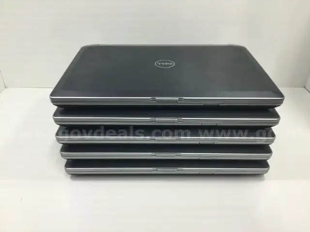 Lot of 5 - Dell Latitude E6520, i7-2nd Gen, 4GB, No HDD