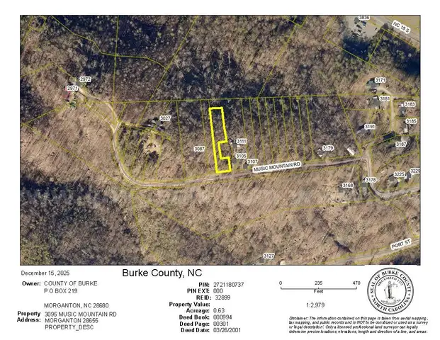 3095 Music Mountain Road, Morganton, NC - 0.63 acres