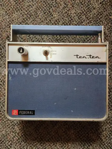 Vintage Federal Signal 110v Pager Radio