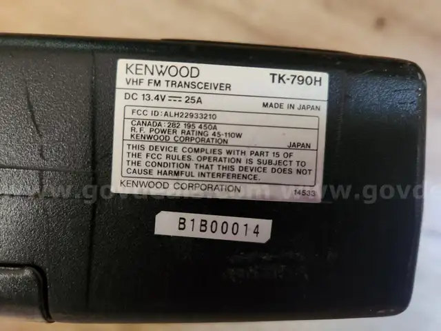 Kenwood TK-790H Mobile Radio