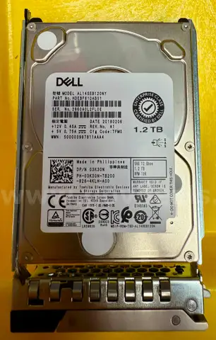 Lot of 50 DELL 1.2TB 12G 2.5&#x22; SAS Hard Drives in DELL Server Tray