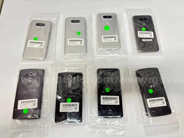 Lot of 8 LG Smartphones