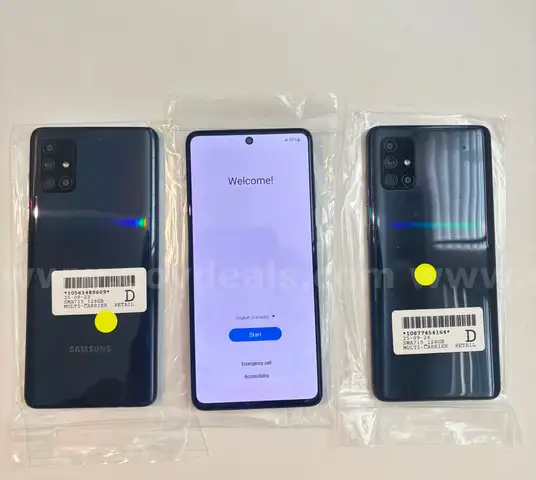 Lot of (3) Samsung Galaxy A71 SM-A715W - 128GB