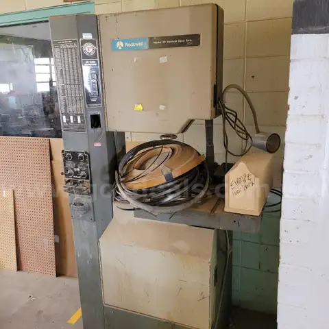 20&#x22; metal bandsaw with blade welder