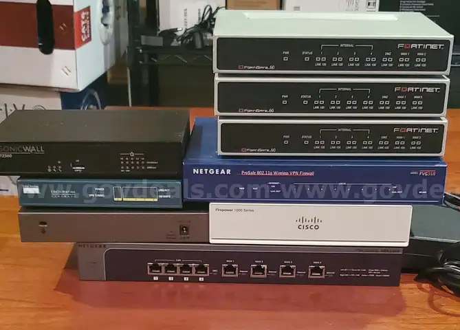 Lot of 9 Firewalls, mixed models
