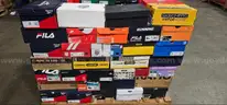 Lot of 100 Brand New Boxed Shoes - Mixed Men&#x27;s, Women&#x27;s &#x26; Children&#x27;s