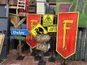 Signs and Scenery Pieces From the Stage Play Shrek