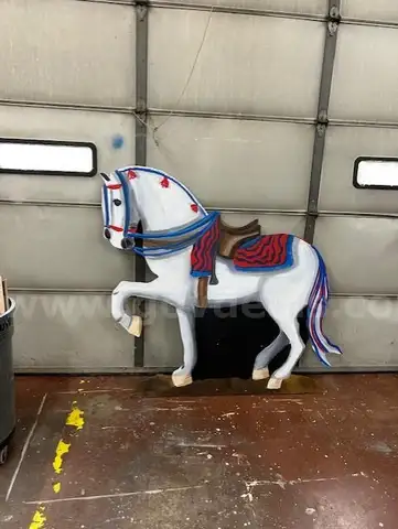 Horse Cutout and Railing From the Stage Play Shrek