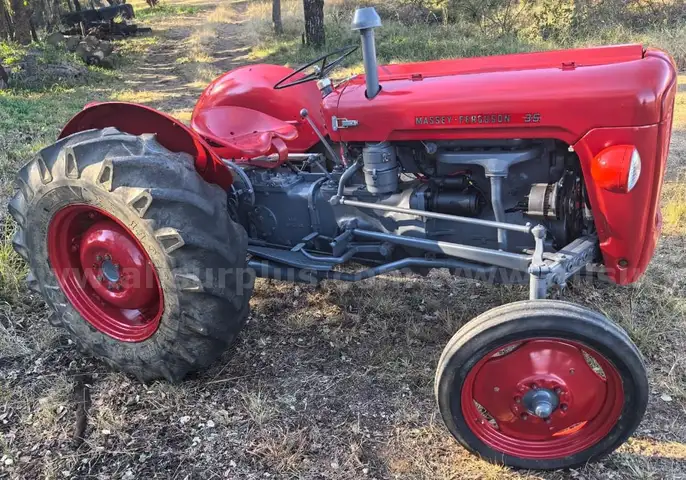 Massey Ferguson FE35 Vintage And Totally Restored Tractor And Slasher.
