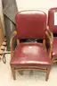 Antique wooden/leather/leatherette chairs used at US Mint.