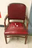 Antique wooden/leather/leatherette chairs used at US Mint.