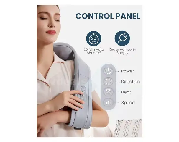 SHIPPING AVAILABLE  Nekteck Neck Massager for Pain Relief Deep Tissue, Shiatsu Back Massager with Soothing Heat(11-07)