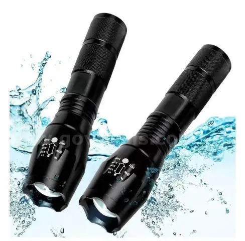 SHIPPING AVAILABLE  2 Pack Flashlights High Lumens, 5 Modes Zoomable LED Tactical Flashlight, Waterproof Handheld（4390）