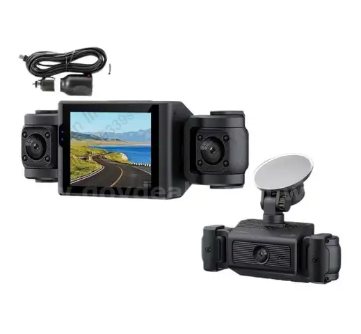 SHIPPING AVAILABLE Cam W/IR Night Vision Loop Recording 3&#x22; IPS Screen 360&#xB0; Rotatable 1080P 4 Camera (32G Set)