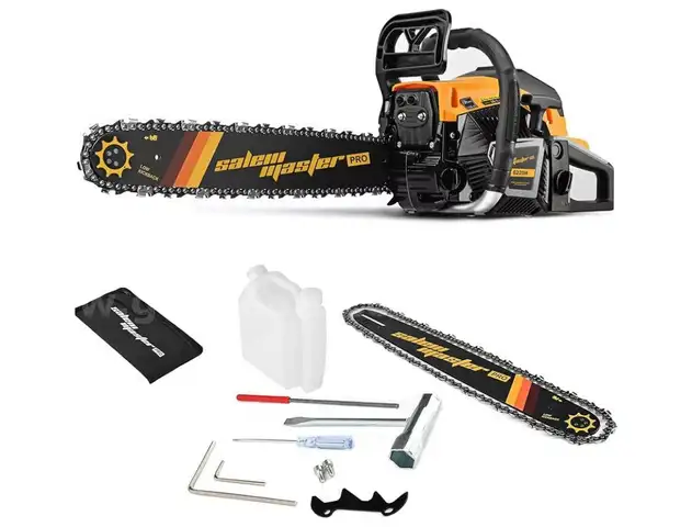 SHIPPING AVAILABLE  6220M 62CC 2-Cycle Gas Powered Chainsaw, 20-Inch Chainsaw, Handheld Cordless Petrol Gasoline &#xFF08;22-01&#xFF09;