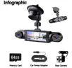 SHIPPING AVAILABLE Saker Full View Car Dashcam System, 360&#xB0; 4 Channel Dash Cam with Front, Rear, Left with 64GB(CM-01)