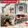 Approx. 200 Sets  5ft Flocked Pre-Lit Artificial Christmas Garland,Christmas Tree Garland,Flocked Xma (A0805-001)