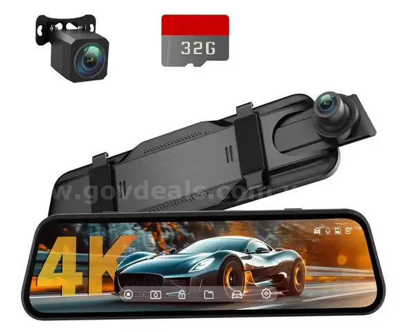 SHIPPING AVAILABLE 4K Rear View Mirror Camera, 10&#x27;&#x27; 4K Mirror Dash Cam with 1080P Backup Camera, Dash Cam Front &#xFF08;CM-05&#xFF09;