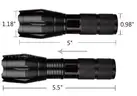 SHIPPING AVAILABLE 2 Pack Flashlights High Lumens, 5 Modes Zoomable LED Tactical Flashlight, Waterproof Handheld（4390）
