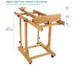 SHIPPING AVAILABLE VISWIN Heavy-Duty Extra Large Wood H Frame Easel, Hold Canvas to 82&#x22;-Natural&#xFF08;40-7&#xFF09;