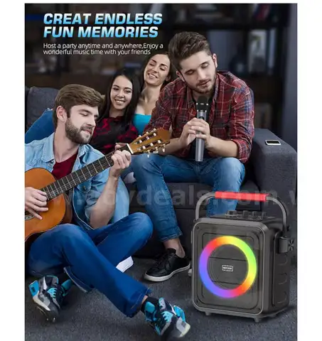 SHIPPING AVAILABLE Karaoke Machine for Adults & Kids, Bluetooth Karaoke Speaker with Two Wireless Karaoke （31-01）