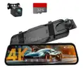 SHIPPING AVAILABLE 4K Rear View Mirror Camera, 10'' 4K Mirror Dash Cam with 1080P Backup Camera, Dash Cam Front （CM-05）