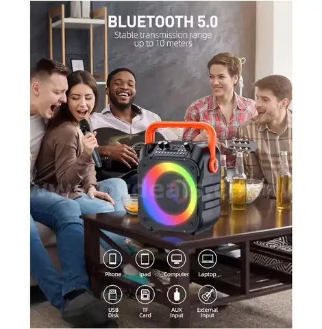 Lot of 2  Karaoke Machine with 2 Wireless Microphones,Portable Karaoke Machine for Adults & Kids,Karaoke(31-2)