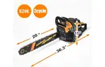 SHIPPING AVAILABLE  6220M 62CC 2-Cycle Gas Powered Chainsaw, 20-Inch Chainsaw, Handheld Cordless Petrol Gasoline （22-01）