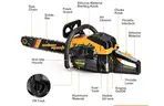 SHIPPING AVAILABLE  6220M 62CC 2-Cycle Gas Powered Chainsaw, 20-Inch Chainsaw, Handheld Cordless Petrol Gasoline （22-01）
