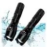 2 Pack Flashlights High Lumens, 5 Modes Zoomable LED Tactical Flashlight, Waterproof Handheld（4390）
