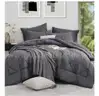 HEVUMYI 7 Pieces Queen Comforter Set, All Season Reversible Bed in a Bag(10-5)