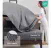 HEVUMYI 7 Pieces Queen Comforter Set, All Season Reversible Bed in a Bag(10-5)