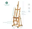5 Sets of  VISWIN Heavy-Duty Extra Large Wood H Frame Easel, Hold Canvas to 82"-Natural（40-7）