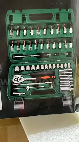 Lot of 5, 53 Pieces 1/4 inch Drive Socket Ratchet Wrench Set, with Bit Socket Set Metric and Extension （11-02）